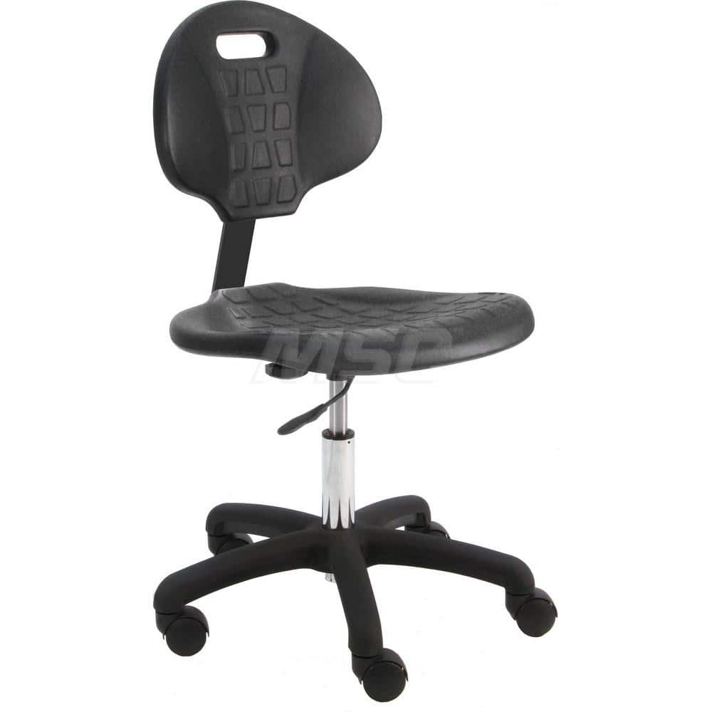 BenchPro LNS-U Task Chair: Polyurethane, Black 
