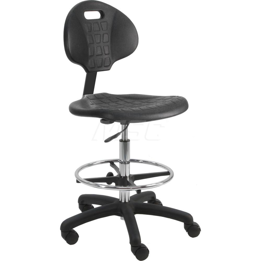 Polyurethane Task Chair: Polyurethane, Black