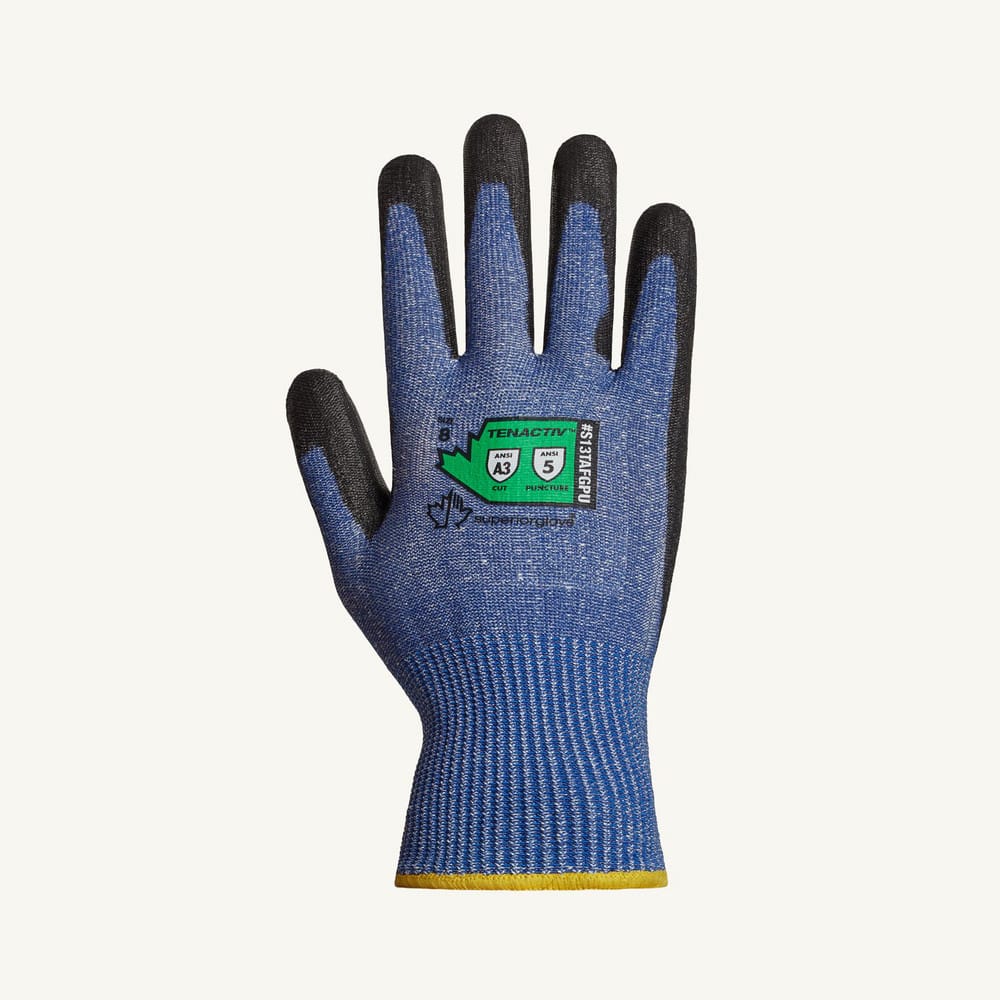 Superior Glove Works - Cut & Puncture Resistant Gloves; LVL A5 BLU/GRY LRG  1PR CR LATEX KEVLAR GLOVE - 87360418 - MSC Industrial Supply