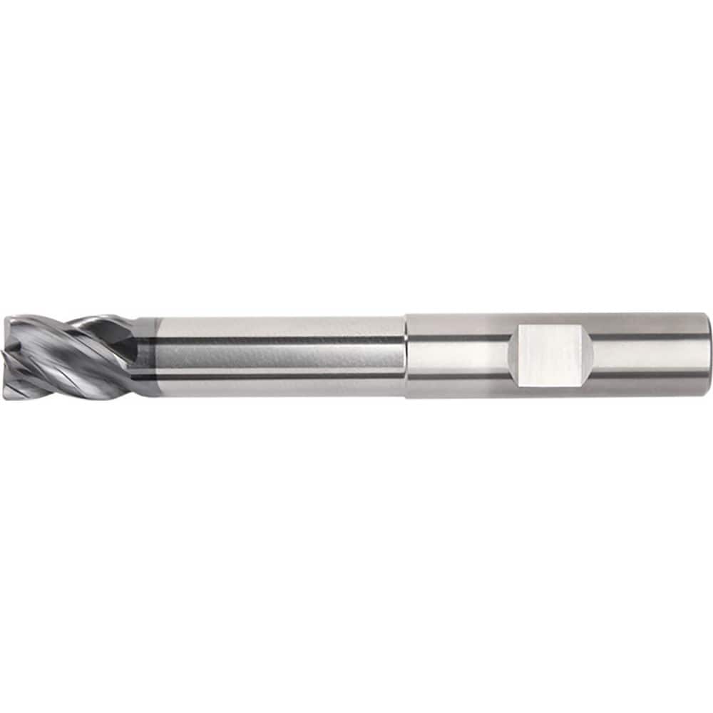 5/8 Shank Diameter 3-1/2 L Carbide End Mill 2 Flute Single TiAlN Coated 0.045 Radius 