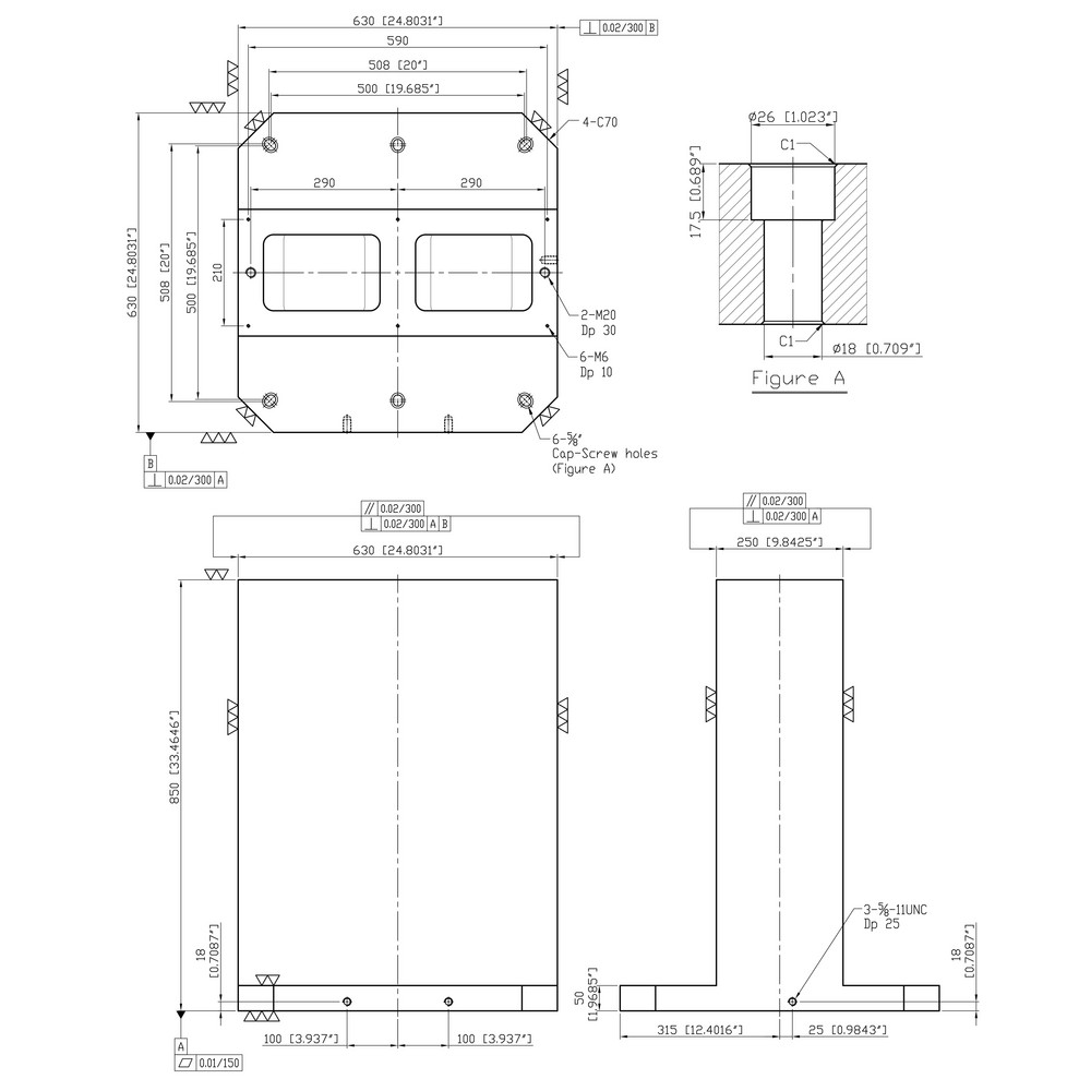 TombstoneCity - Fixture Columns; Column Shape: T-Style; Square Size ...