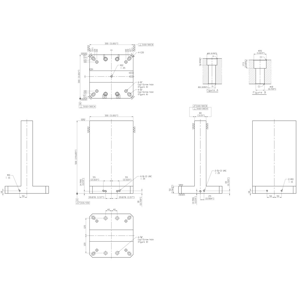 TombstoneCity - Fixture Columns; Column Shape: T-Style; Square Size ...