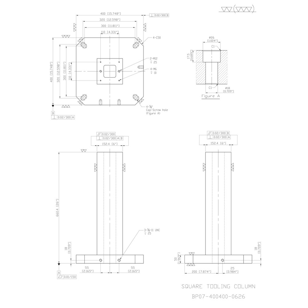 TombstoneCity - Fixture Columns; Column Shape: Square; Square Size: 400 ...
