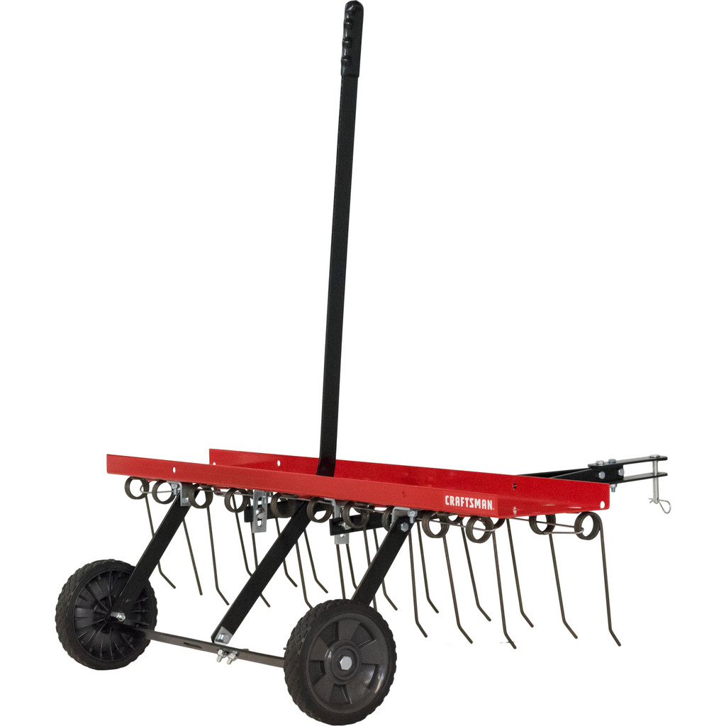 Craftsman Power Lawn & Garden Equipment Accessories: Accessory Type: Dethatcher; For Use With: Any Riding Lawn Tractor w/ An Universal Hitch - Use