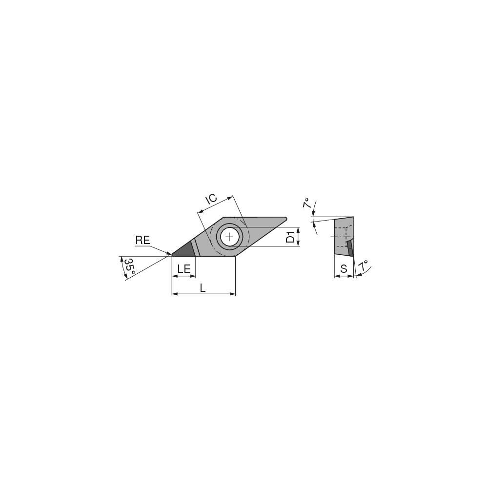 21 Insert Code Ceratizit - Turning Inserts; Insert Style: VCGT ; Insert Size Code: 22. ...