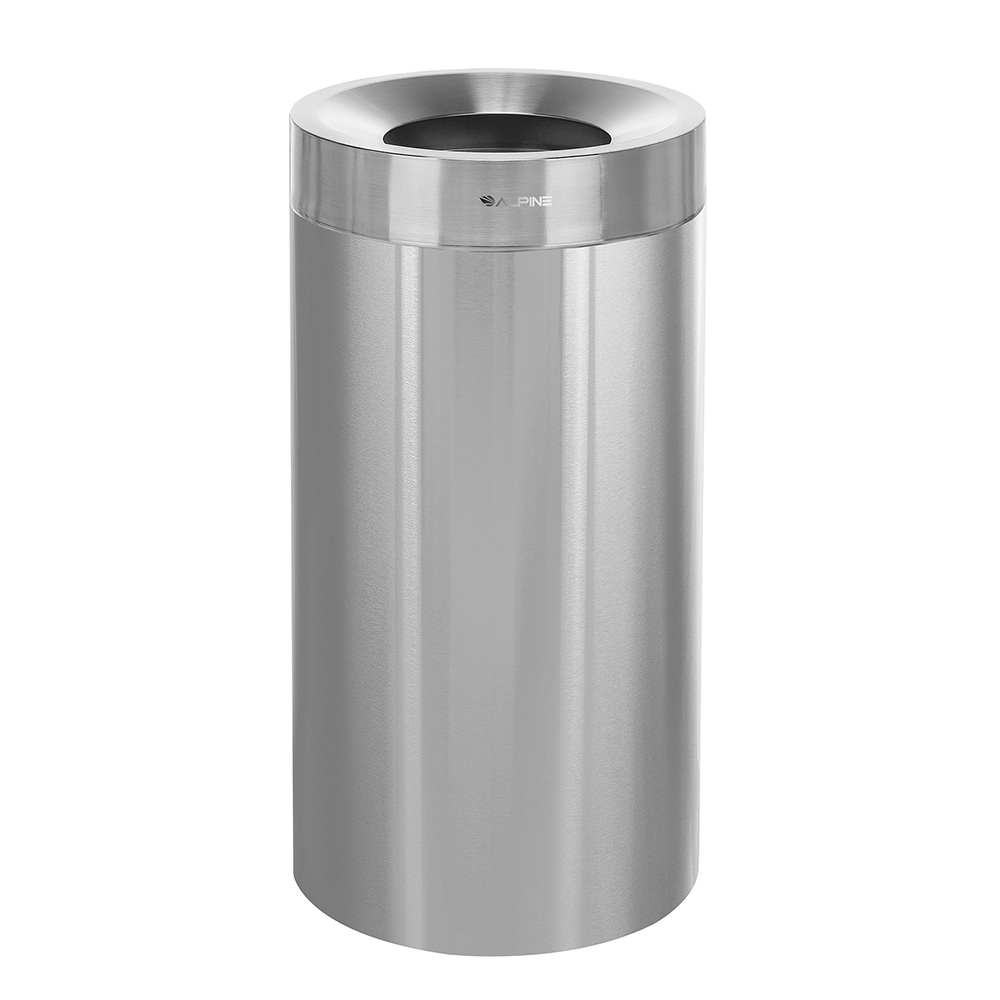 Alpine Industries - Trash Cans & Recycling Containers; Type: Trash Can ; Container Shape: Round ; Container Size: 27 Gal ; Container Graphics: None ; ...