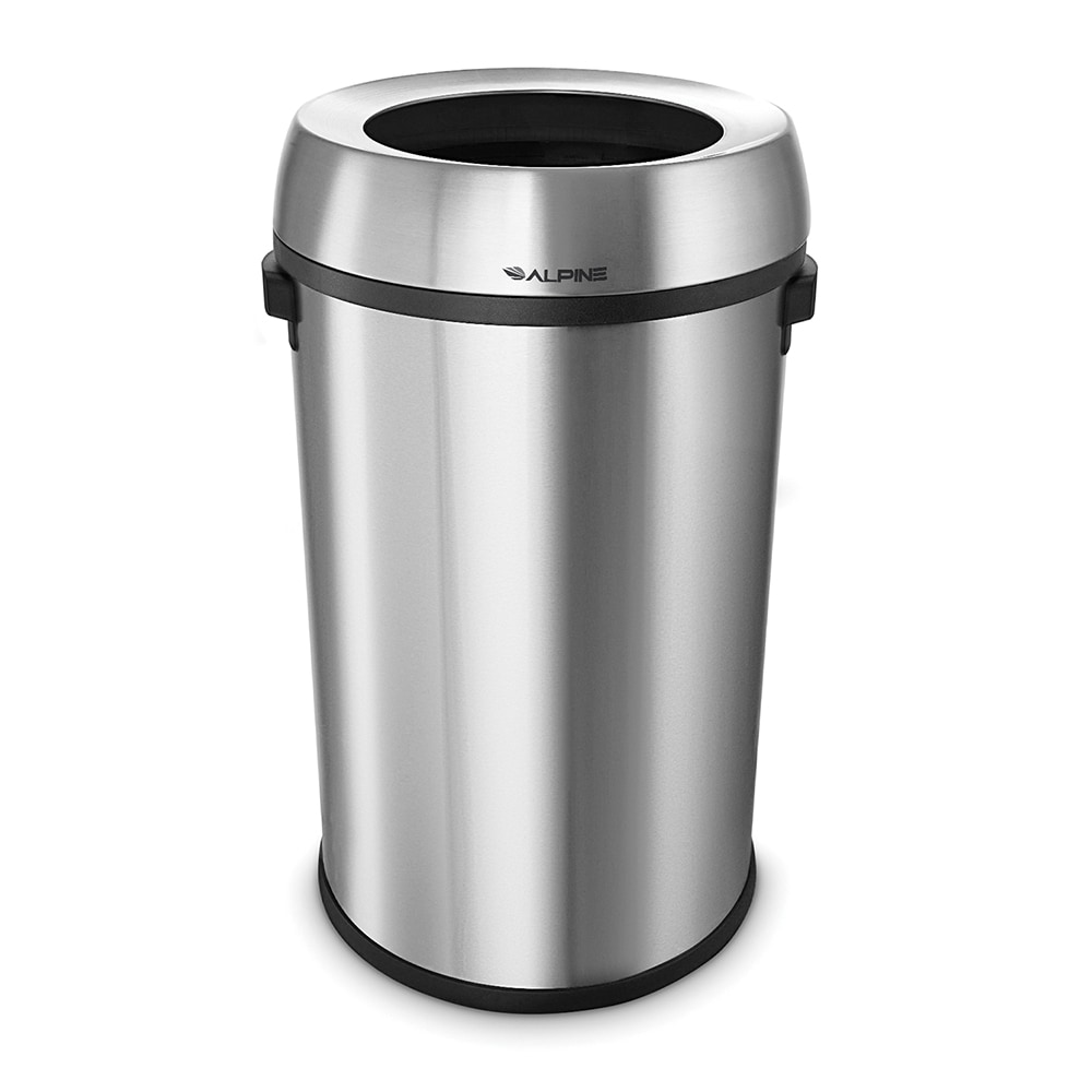 Rubbermaid - Trash Can: 44 gal, Round, Gray - 88097126 - MSC