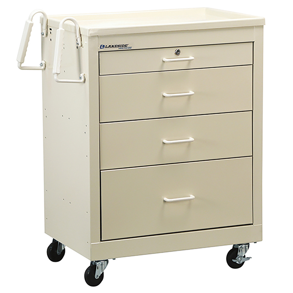 Lakeside Medical Utility Cart Powder Coated Steel MSC Industrial