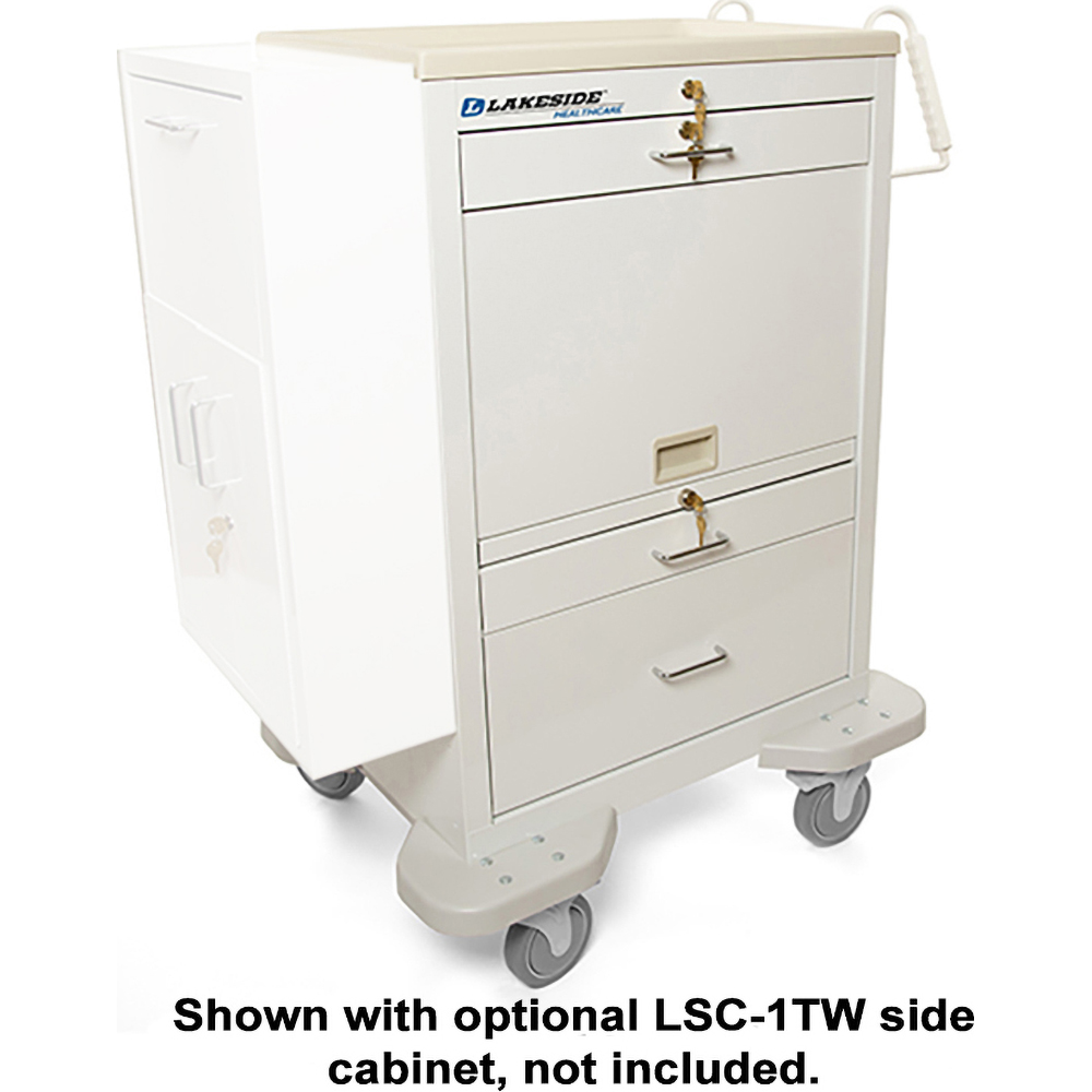 Lakeside Medical Utility Cart Powder Coated Steel MSC Direct