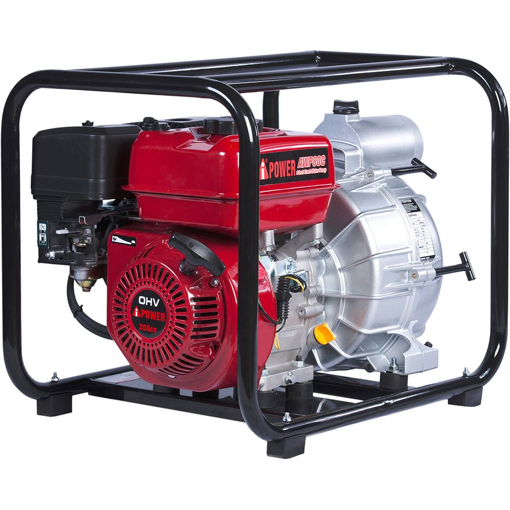 Self-Priming Engine Pumps; Horsepower: 7 ; Engine Type: OHV ; Port Size: 3 ; RPM: 3600.000 ; Solids Handling: 2 ; Volute: AL