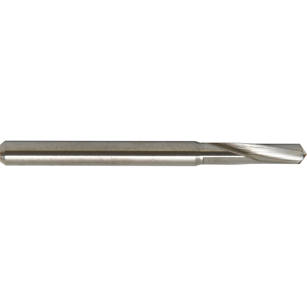 Micro Drill Bit: 0.50 mm Dia, (0.0197"), 135 deg, Solid Carbide - Bright/Uncoated, 38.00 mm OAL, Right Hand, Series 305