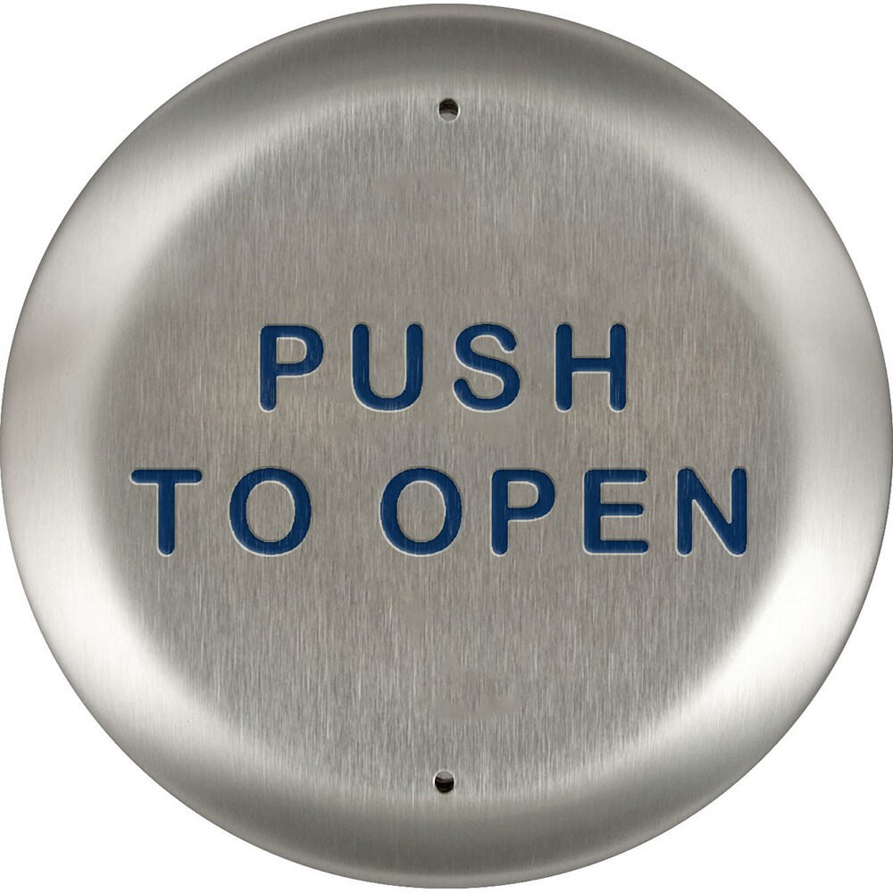 Push Plates; Type: Round Push Plate ; Overall Length (Inch): 6 ; Finish/Coating: Brushed