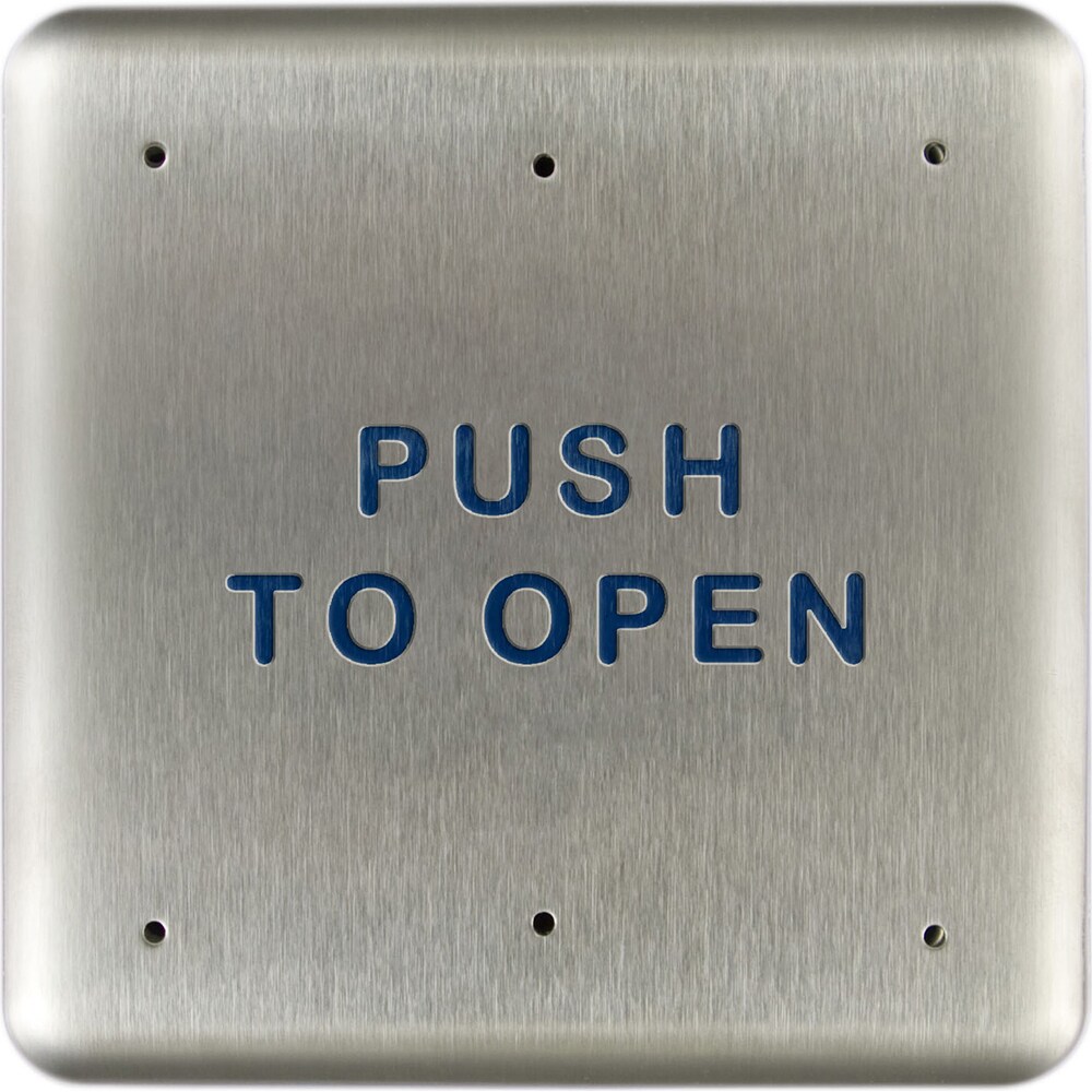 Push Plates; Type: Square Push Plate ; Overall Length (Inch): 4-3/4 ; Finish/Coating: Brushed