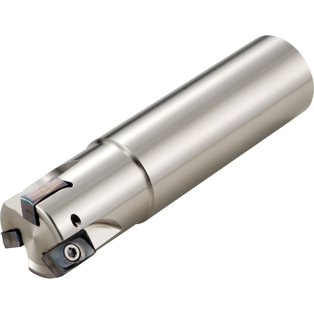 Indexable Square-Shoulder End Mills; Maximum Cutting Diameter (Decimal Inch): 1.0000 ; Maximum Cutting Diameter (Inch): 1 ; Maximum Depth of Cut (mm): 10.00 ; Cutter Style: MEW ; Shank Type: Cylindrical ; Shank Diameter (Inch): 1