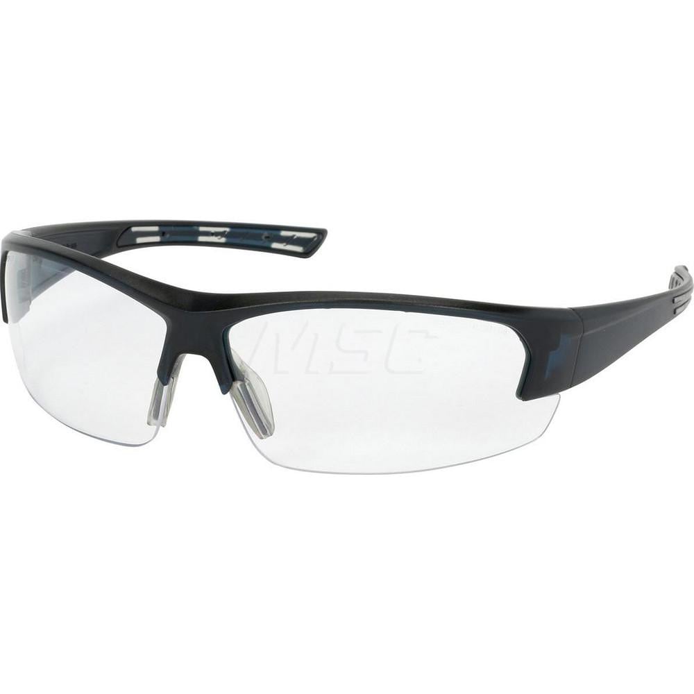 Safety Glass: Anti-Fog & Anti-Scratch, Polycarbonate, Clear Lenses, Half-Framed