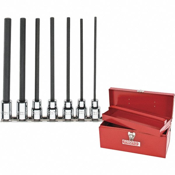 Proto 7 Piece 3/8" Drive Hex Bit Socket Set 47500665 MSC