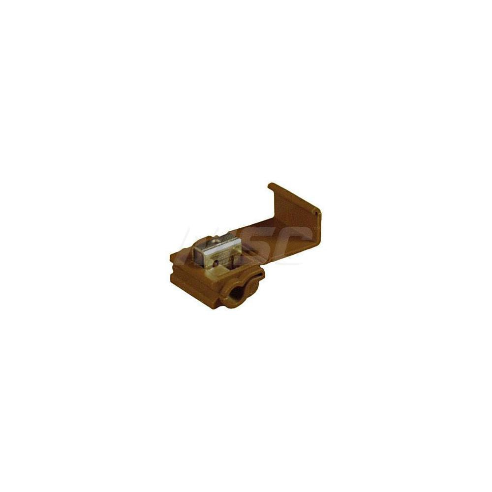 Quick Splice Connectors; Terminal Type: Tap; Run ; Compatible Wire Size (sq mm): 10AWG (mm); Minimum Compatible Wire Size: 12 ; Number of Wire Entries: 3 ; Color: Brown ; Termination Method: IDC