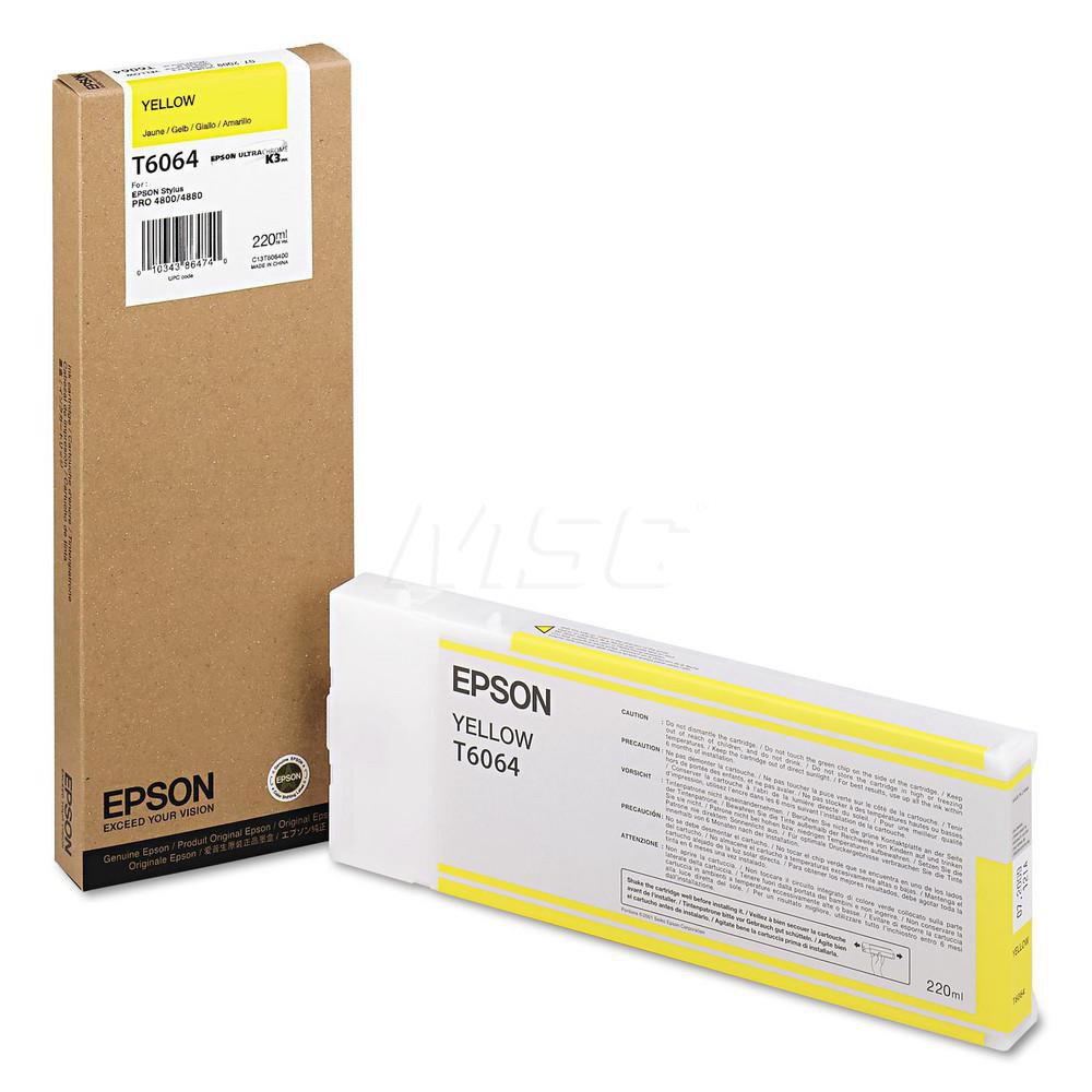 Epson Office Machine Supplies Ink Cartridge Yellow Use w Epson Stylus Pro 4880 Portrait Edition Epson Stylus Pro 4880 ColorBurst Epson Epson Office Machine Supplies Ink Cartridge Yellow Use w Epson Stylus Pro 4880 Portrait Edition Epson Stylus Pro 4880 ColorBurst Epson