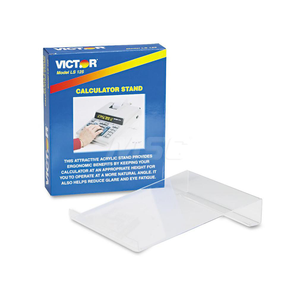 Victor Large Angled Acrylic Calculator Stand, 9 X 11 X 2, Clear MSC