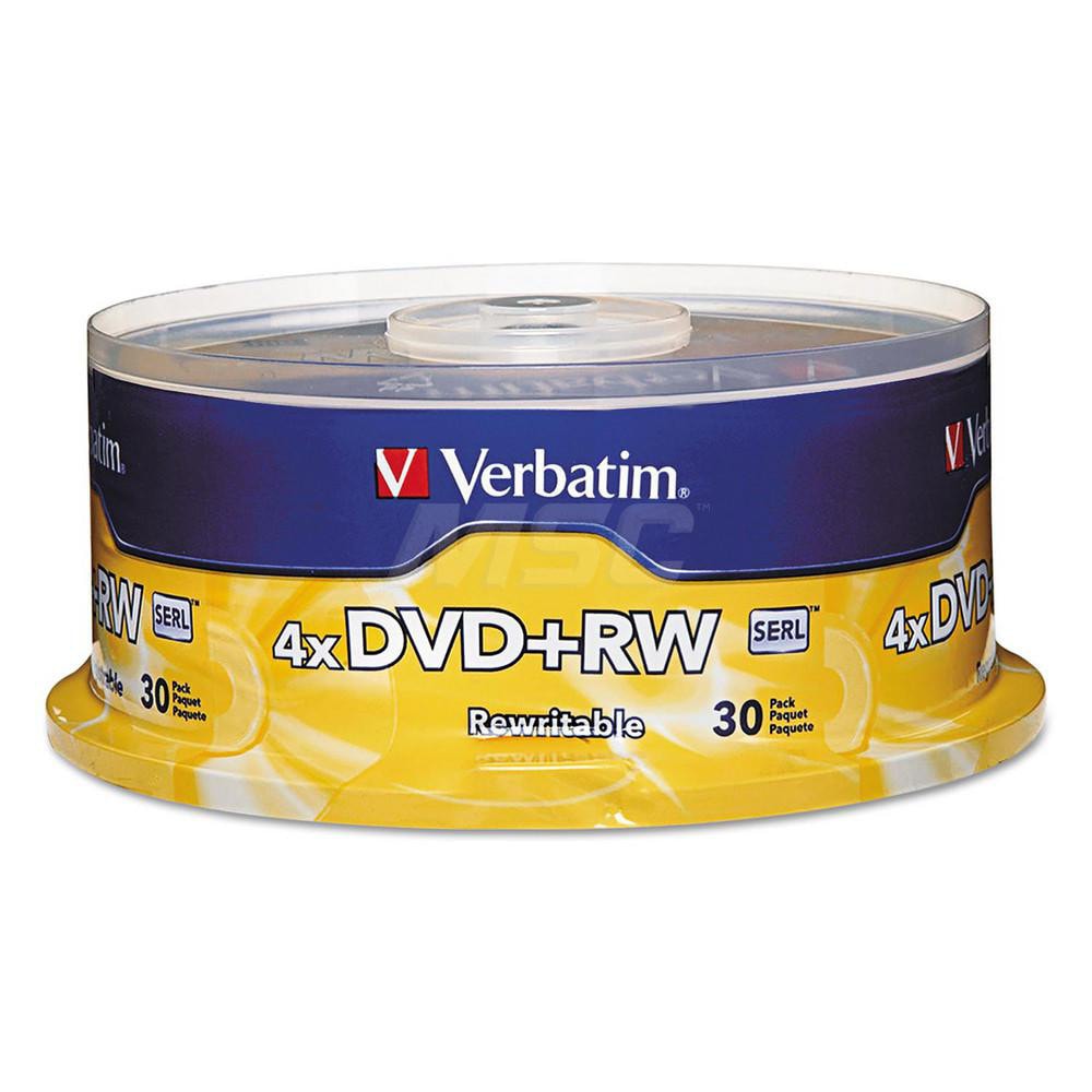 Verbatim - Dvd+rw Discs, 4.7gb, 4x, Spindle, 30/pack | MSC Direct