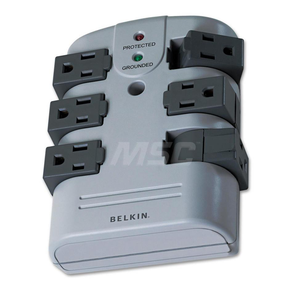 Belkin Power Outlet Strips; Amperage: 15.0; Voltage: 120 V; Material: Plastic; Number Of Outlets: 6 | Part #BLKBP106000
