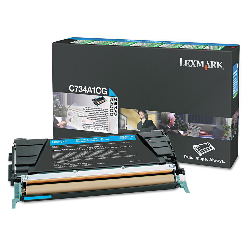 Lexmark Toner Cartridge: Cyan - Use w/ Lexmark X748dte, X746de & X748de | Part #LEXX746A1CG