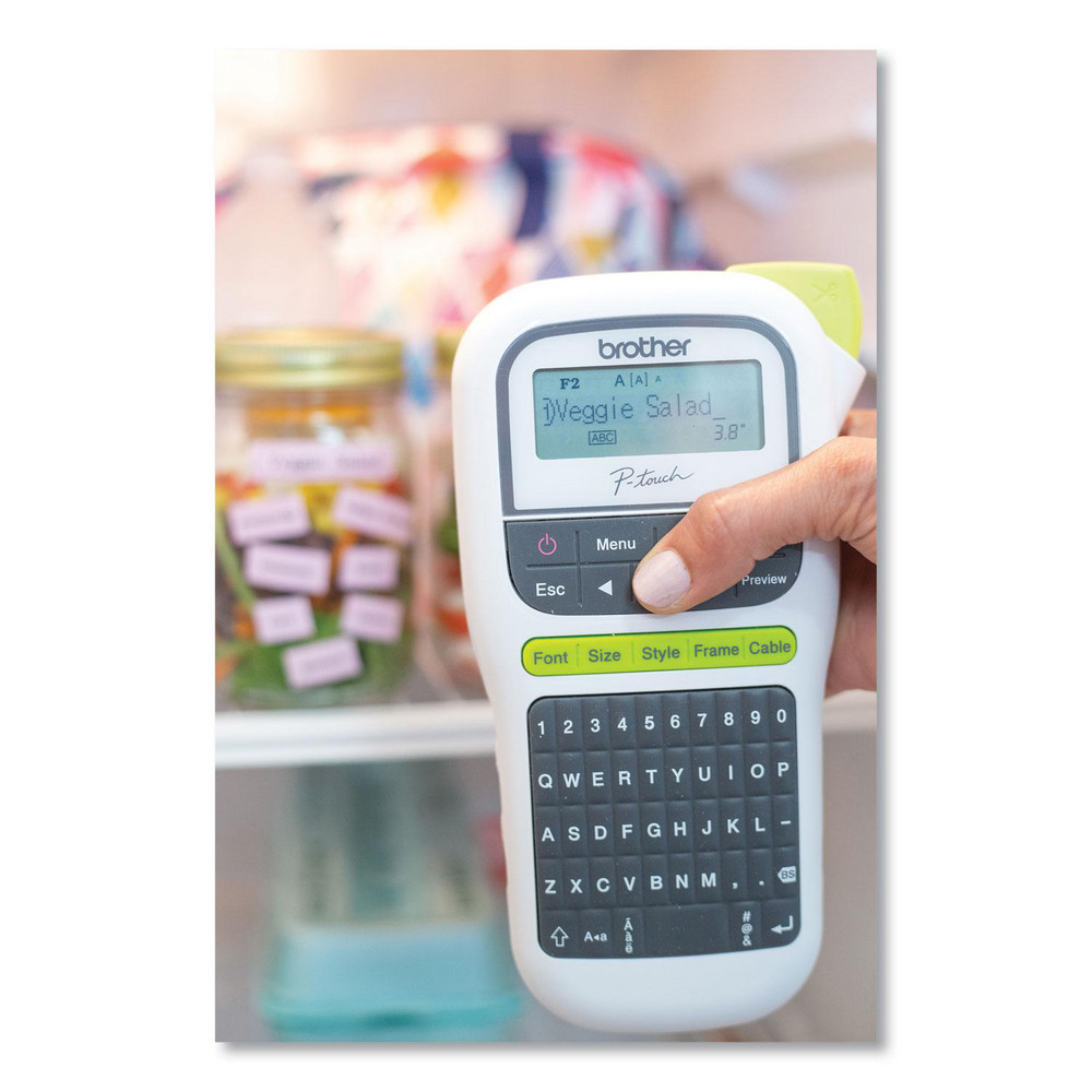 Brother - Electronic Label Makers; Power Source: AC Adapter; (6) AAA ...