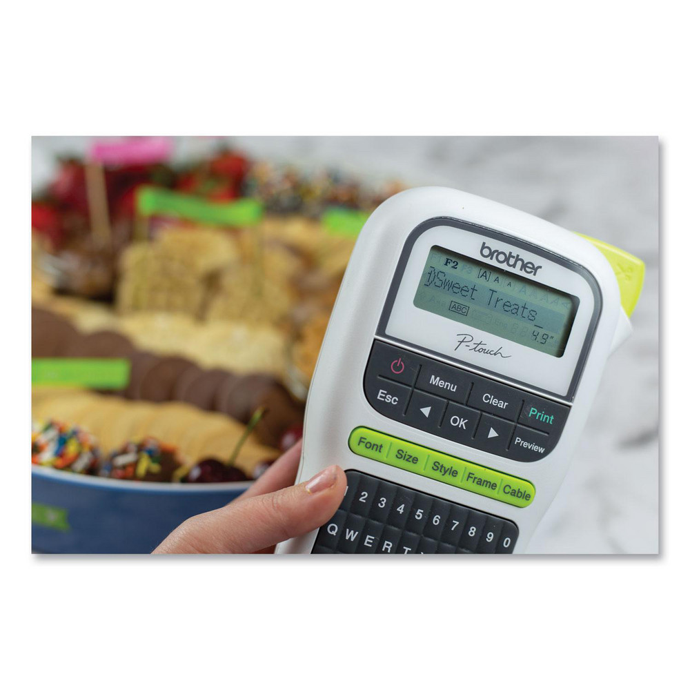 Brother - Electronic Label Makers; Power Source: AC Adapter; (6) AAA ...