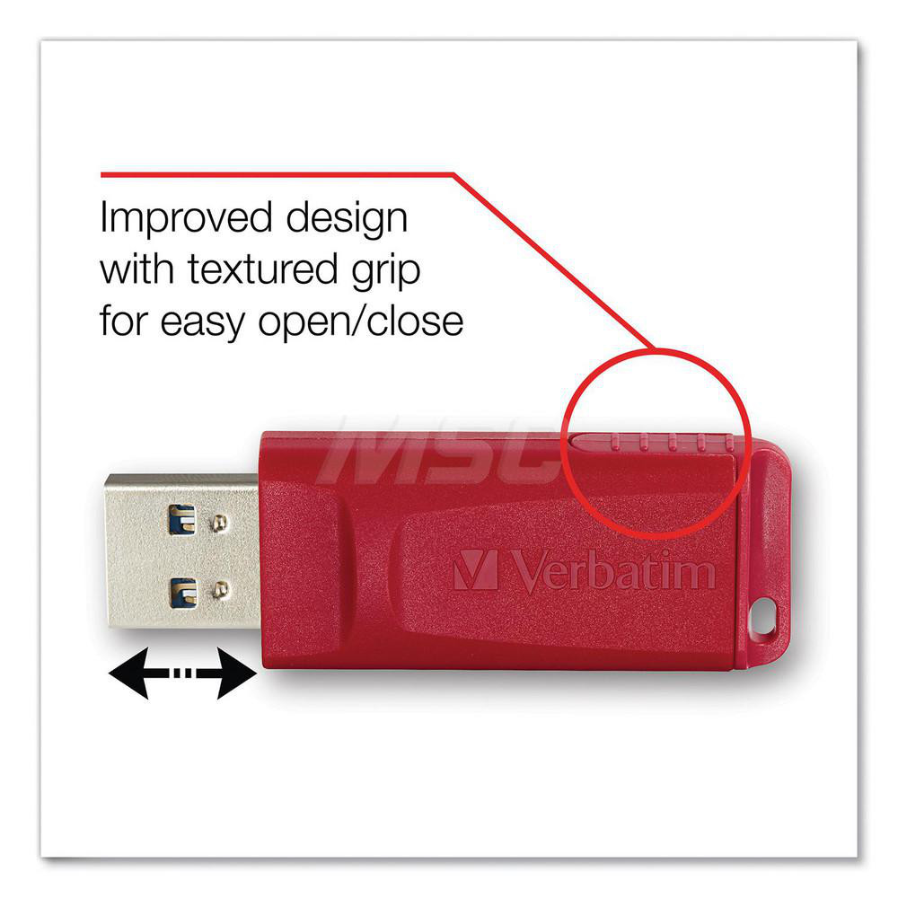 Office Machine Supplies: Flash Drive, Red - Use with Windows XP Vista & 7 & Higher, Mac OS X 10.1 & Higher & Linux kernel 2.6 & Higher