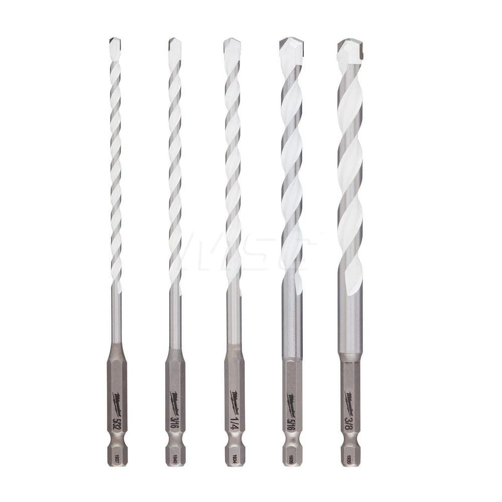 Milwaukee Tool 48-20-8898 Drill Bit Set: Hex Shank Drill Bits, 135 °, Carbide Tipped Image