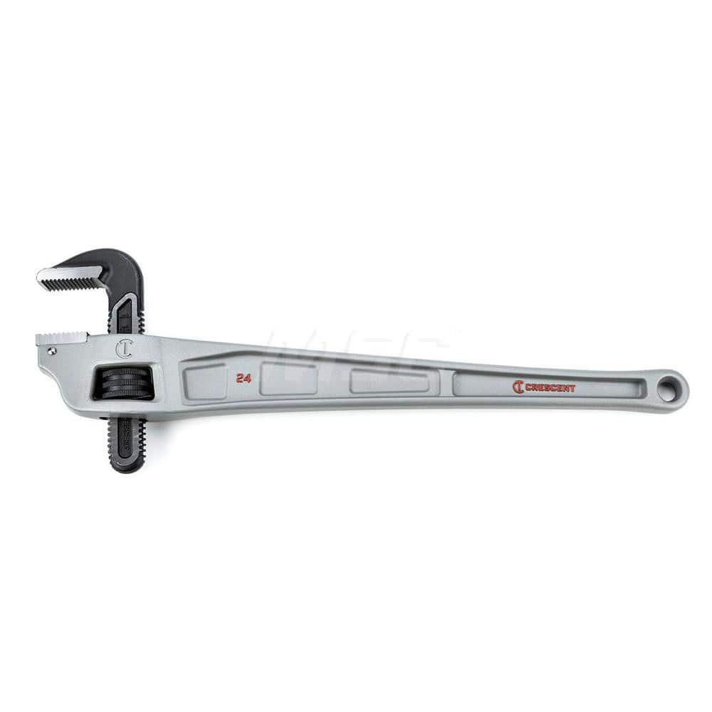 Offset Pipe Wrench: 24" OAL, Aluminum