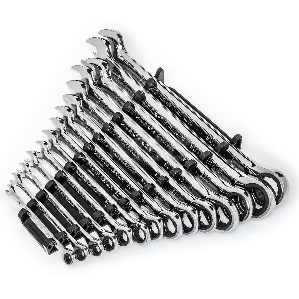 GEARWRENCH Combination Wrench Set 14 Pc, Inch MSC Direct