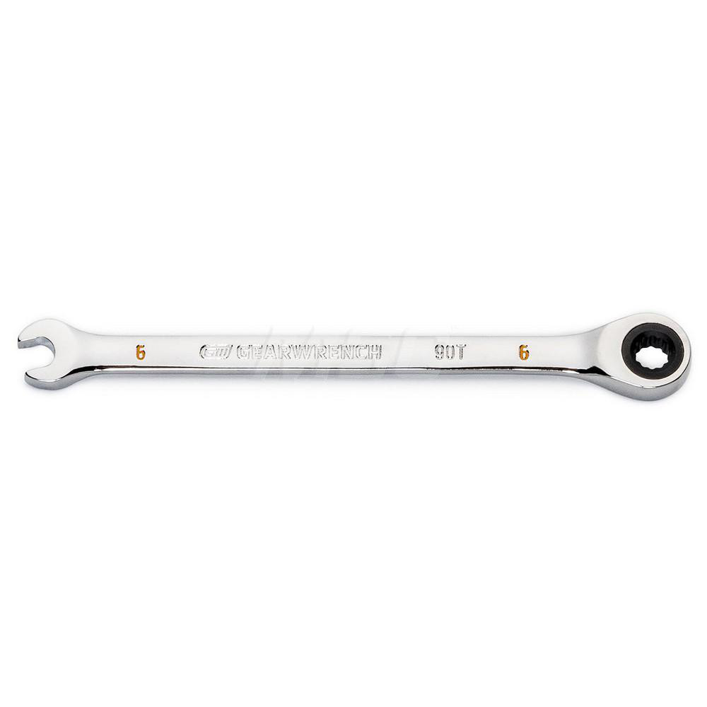 Combination Wrench: 6.00 mm Head Size - Alloy Steel, Polished Chrome Finish