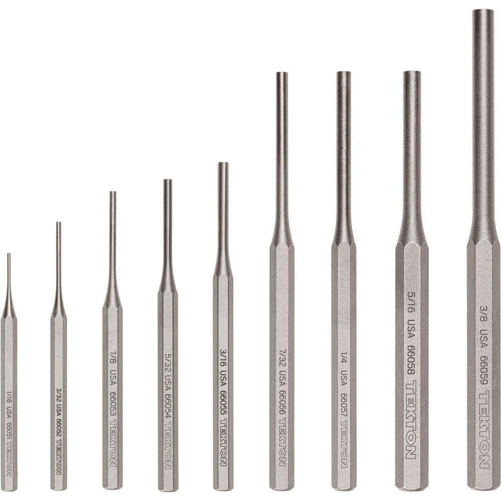 Pin Punch Set, 9-Piece (1/16-3/8 in.)