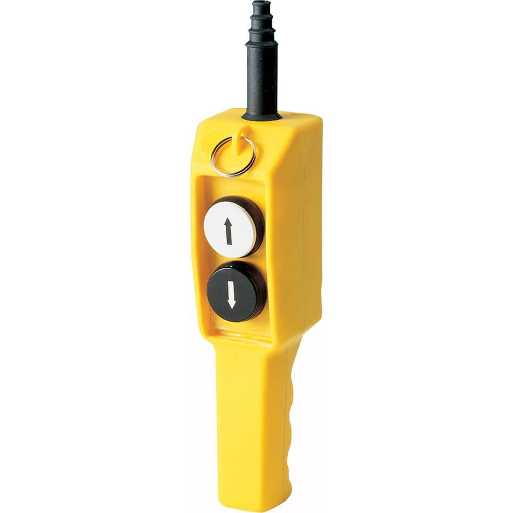 Automation Systems Interconnect P02.1 Pushbutton Switch Accessories; Switch Accessory Type: Pushbutton Operator ; For Use With: Hoists; Cranes ; Pushbutton Type: Flush ; Pushbutton Shape: Round ; Color: Yellow ; Operator Illumination: NonIlluminated 