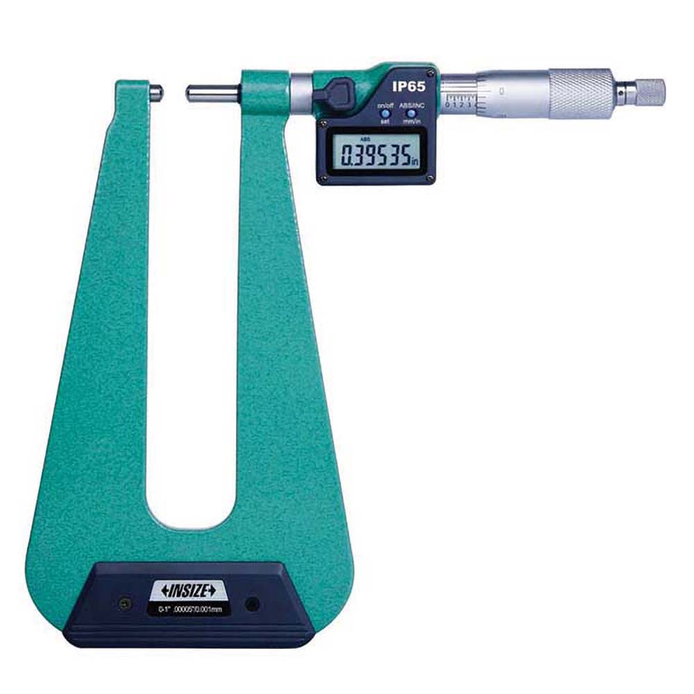 Insize USA LLC Mechanical Outside Micrometer 1" Range, 0.00005