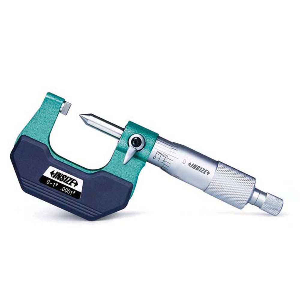 Insize USA LLC Mechanical Outside Micrometer 1" Range, 0.0001