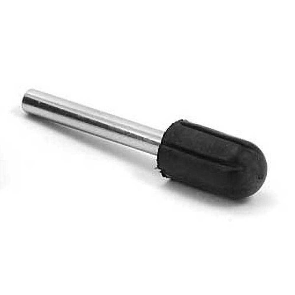 Point Mandrels; Product Compatibility: Rubberized Point ; Hole Size Compatibility (Inch): 9/32 ; Shank Diameter (Inch): 1/8 ; Thread Size: Non-Threaded ; Overall Length (Inch): 1/2