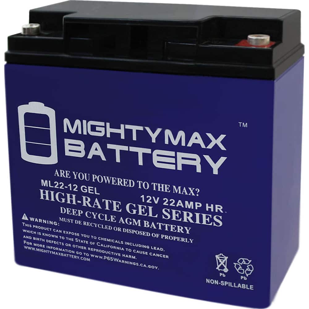 Mighty Max Battery - Rechargeable Lead Battery: 12V, 22 Ah