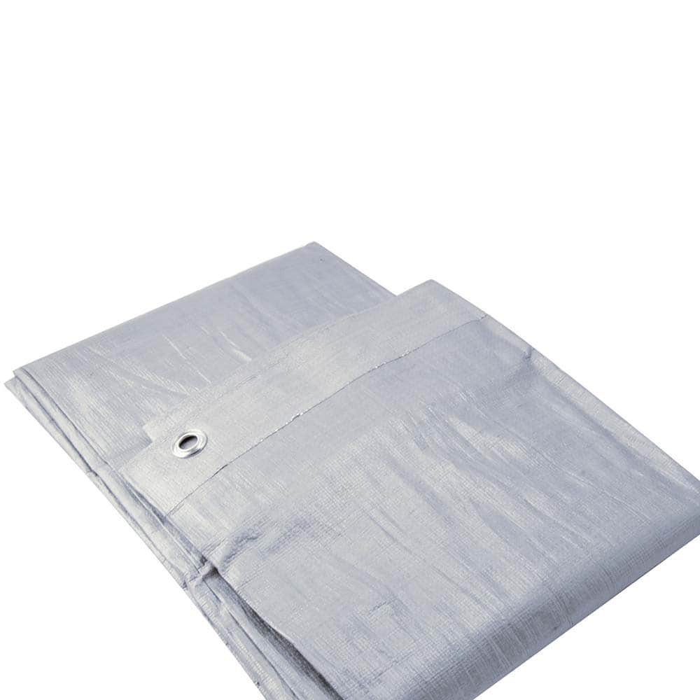 Erickson Manufacturing 57024 Tarp/Dust Cover: Silver, Polyethylene, 20 Long x 12 Wide 