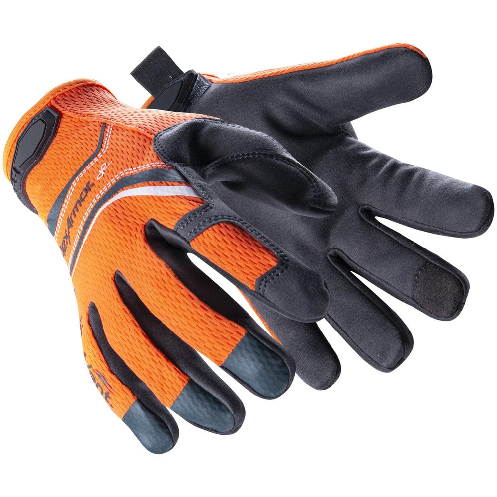 HexArmor. 4074-S Cut & Puncture Resistant Gloves; Primary Material: Spandex; Synthetic Leather ; ANSI/ISEA Puncture Resistance Level: 3 ; Ansi/Isea Cut Resistance Level: A5 ; ANSI/ISEA Abrasion Resistance Level: 6 