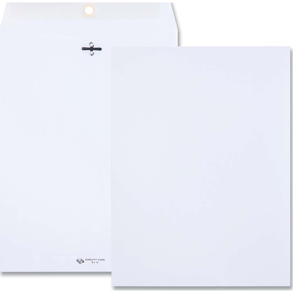 Quality Park Clasp Envelope Mailer: 12" OAW, 9" OAL | Part #QUA38390