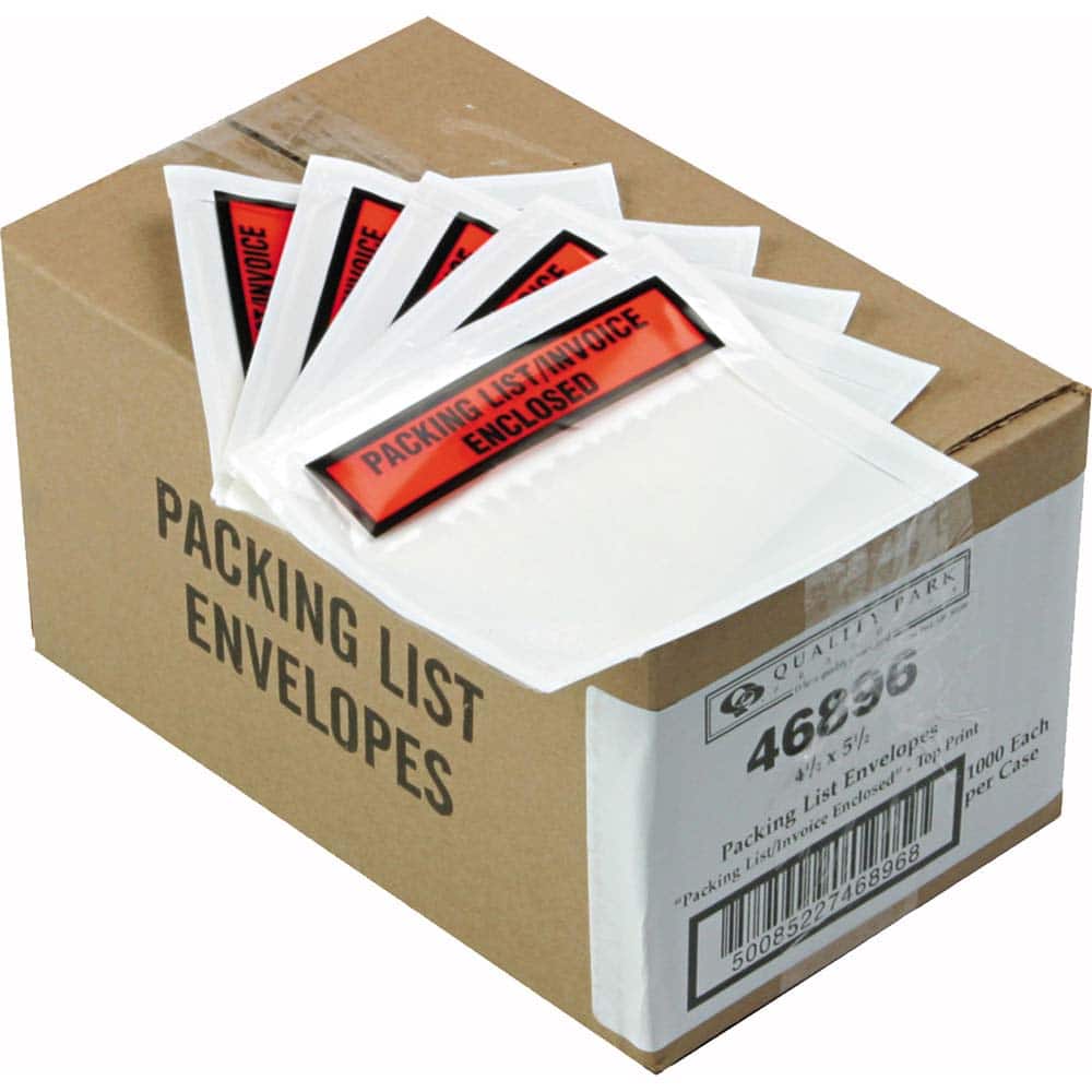 500 Shipping Label Pouch 5 x 8 in Packing List Clear Invoice Slip envelope 1000 