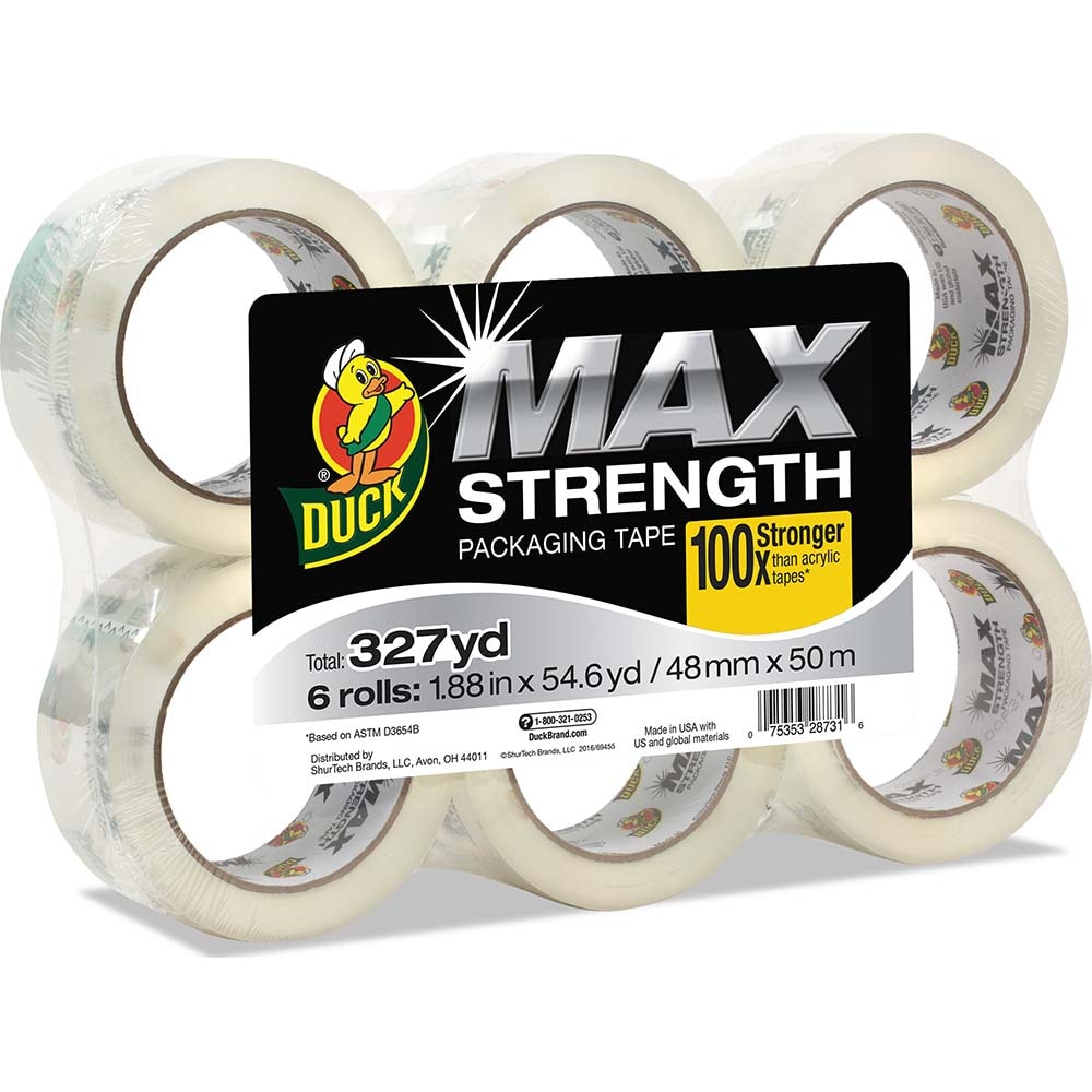 Nifty Products - Packing Tape: 1-1/2″ Wide, Clear, Acrylic Adhesive -  65358988 - MSC Industrial Supply