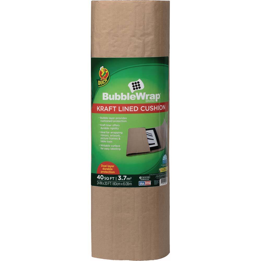 Bubble Roll & Foam Wrap; Package Type: Roll ; Overall Length (Feet): 20 ; Overall Width (Inch): 24 ; Overall Thickness (Decimal Inch): 1/64 ; Color: Brown ; Bubble Size: Medium