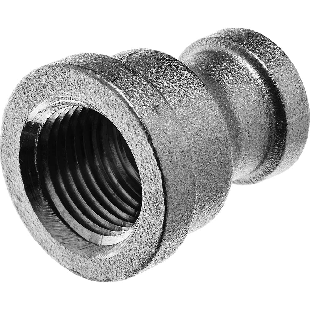 Pipe Reducing Coupling: 3/4 x 1/4", 304 Stainless Steel - FBSPT × FBSPT, Threaded, ANSI/ASME B1.20.1, 150 psi