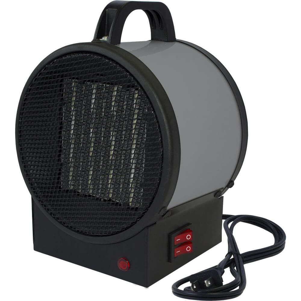 Workstation & Personal Heaters; Type: Portable Utility Heater ; Voltage: 120V ; Wattage: 1500 ; Amperage Rating: 12.5 ; Cord Length: 6 ; Length (Inch): 7.5