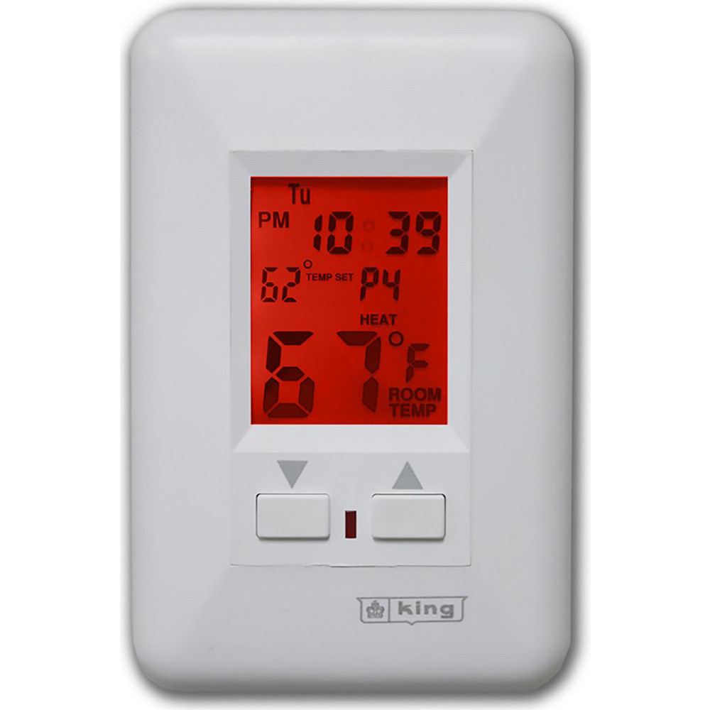 King Electric Thermostats; Thermostat Type Line Voltage Wall