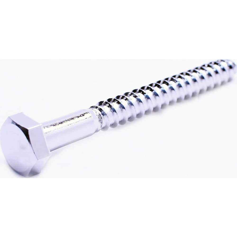 Lag Screws; Thread Size: 1" ; Material: Stainless Steel ; Material Grade: 18-8 ; Finish: NL-19 ; Head Type: Hex ; Head Height: 0.1719