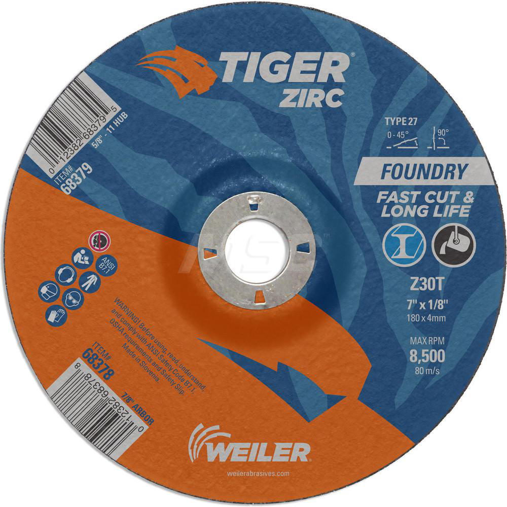 CGW® 35624 Flat Depressed Center Wheel, 4-1/2 In Wheel Diameter, 1/4 In - View #6